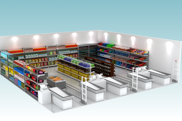 博航超市通道式EAS防盜解決方案