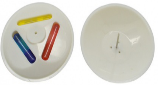 带彩色液体的超市防盗扣